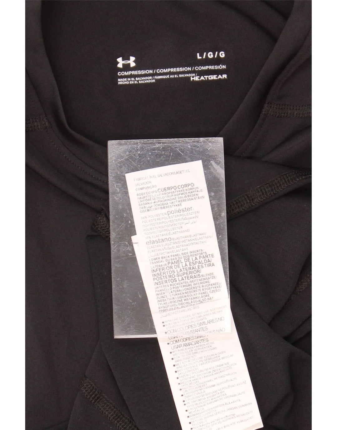 UNDER ARMOUR Womens Heat Gear Vest Top UK 14 Large Black Polyester Vintage Under Armour and Second-Hand Under Armour from Messina Hembry 