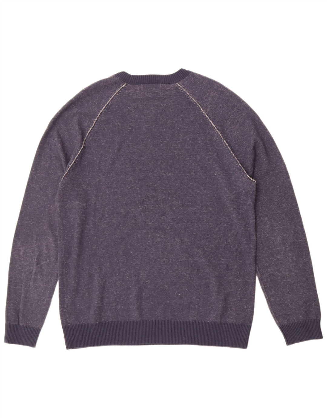 White Stuff Mens Crew Neck Jumper Sweater Large Navy Blue Cotton