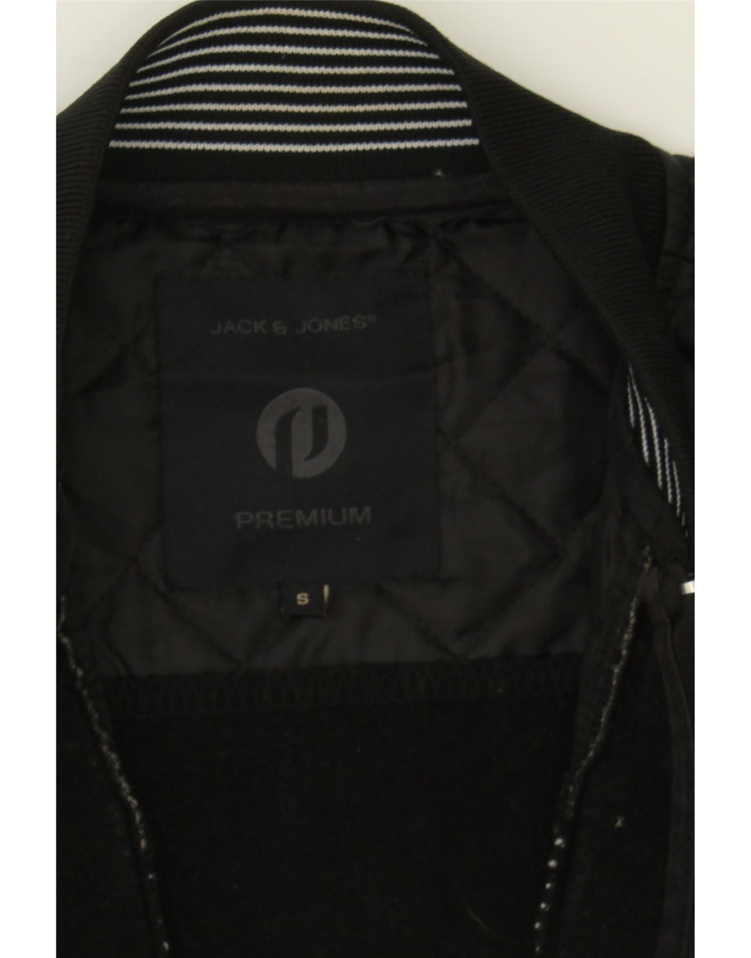 JACK & JONES Mens Tracksuit Top Jacket Small Black Polyester Vintage Jack & Jones and Second-Hand Jack & Jones from Messina Hembry 