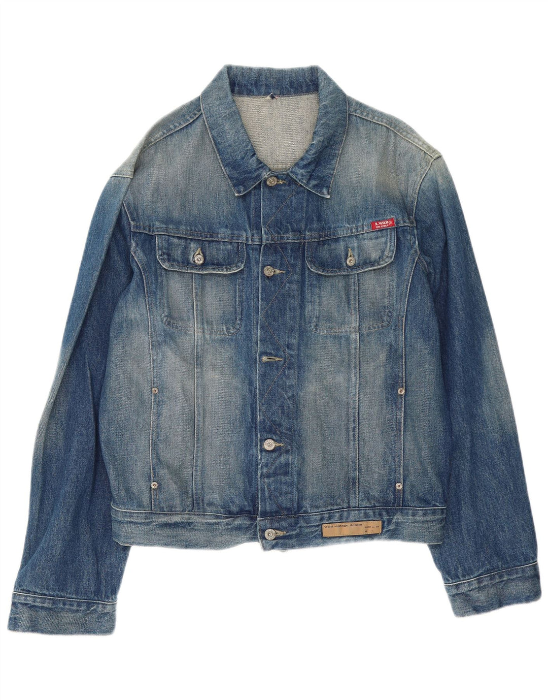 Vintage Herre denimjakke UK 44 2XL Blå Bomuld