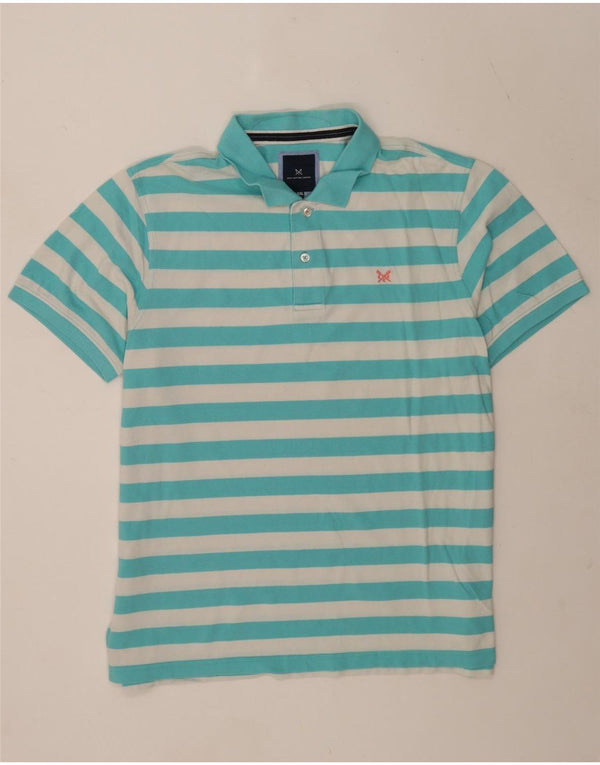Crew Clothing Męska koszulka polo 2XL Turkusowa bawełna w paski