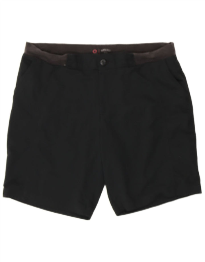 LEE Womens Riders Chino Shorts US 16 2XL W38  Black Polyester