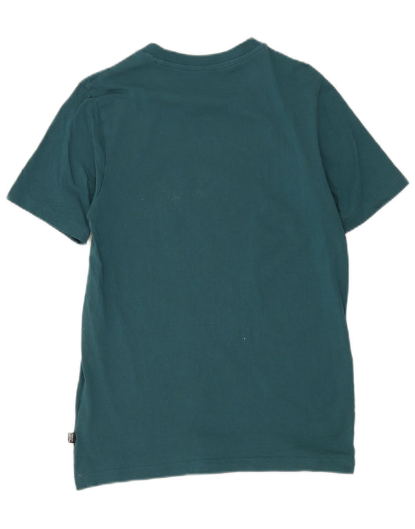 Puma - Camiseta gráfica para hombre, talla pequeña, algodón verde