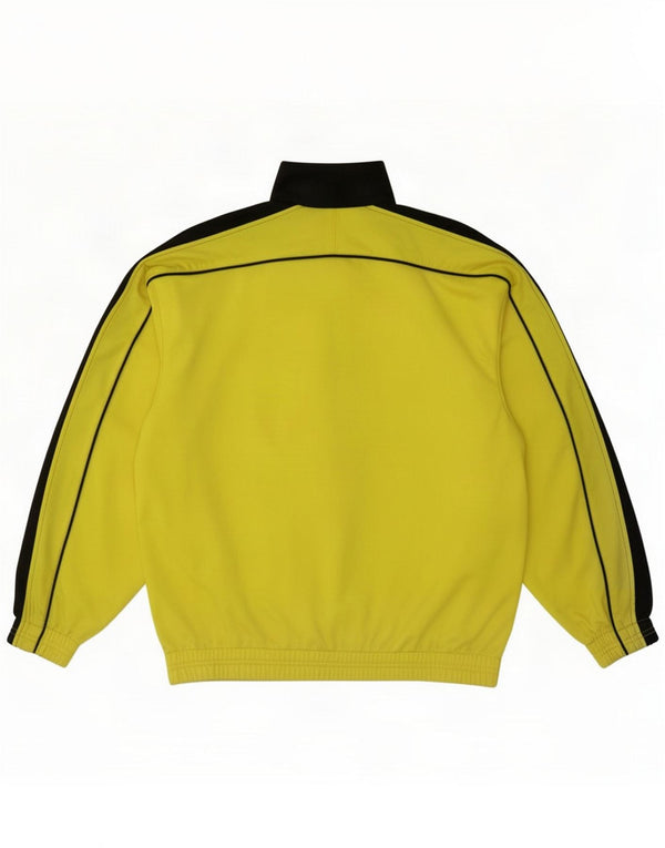 Diadora Veste de survêtement pour homme UK 36 Petit Jaune Polyester Colorblock
