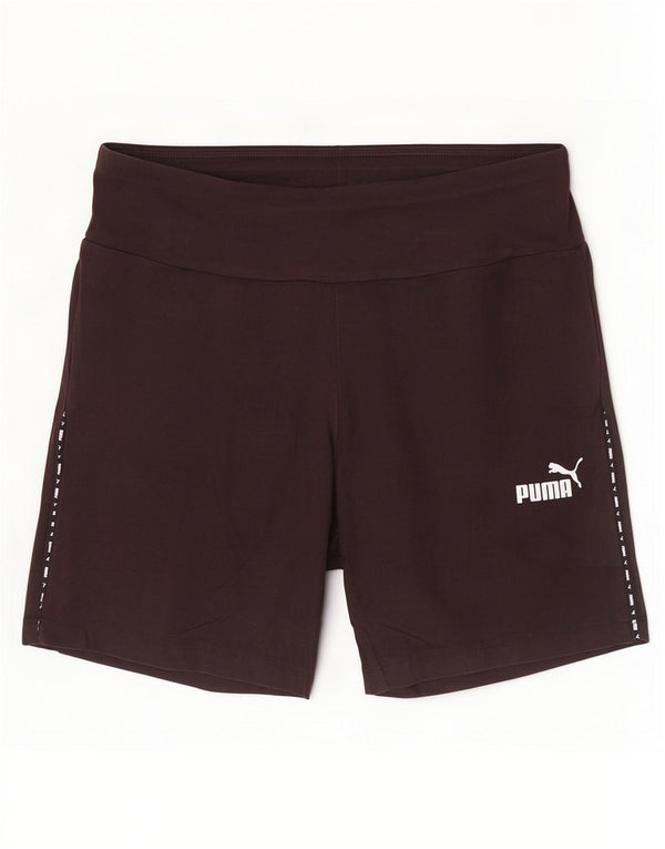 Puma Damen Graphic Sport Shorts UK 14 Large Schwarz