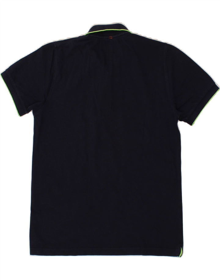 SUN68 Mens Polo Shirt Small Navy Blue Cotton Vintage Sun68 and Second-Hand Sun68 from Messina Hembry 