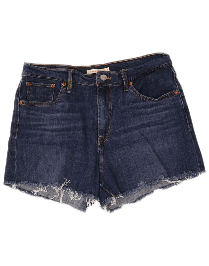 Женские джинсовые шорты Levi's с высокой посадкой W31, средний синий, хлопок