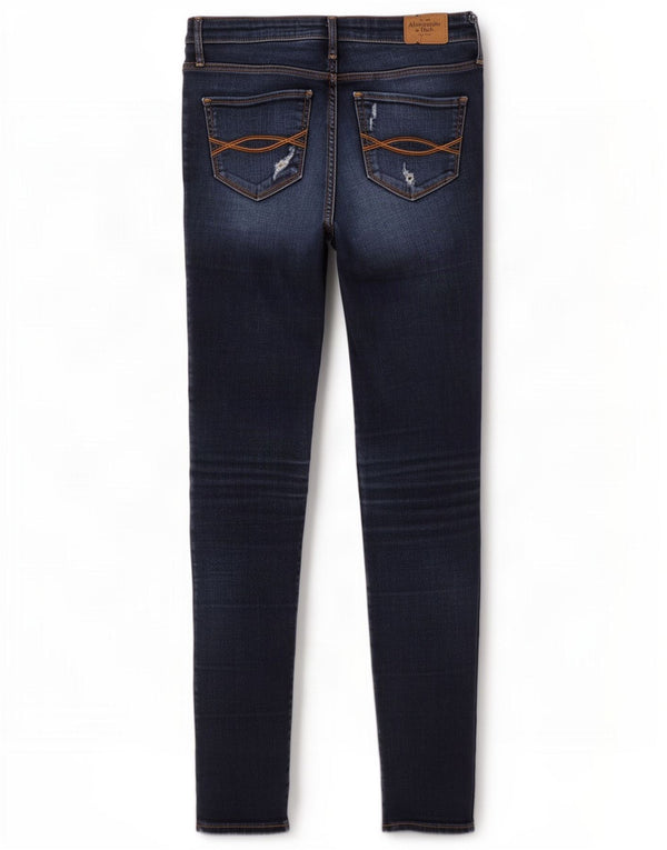 Abercrombie & Fitch Jean skinny pour femme US 2 XS W26 L31 Bleu marine