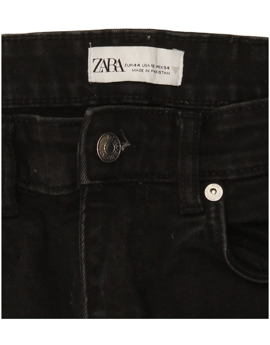 Zara Womens Bootcut Jeans EU 44 XL W34 L25 Black