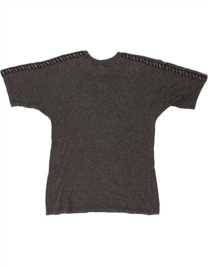 ASICS Womens T-Shirt Top Medium Grey Flecked Cotton Vintage Asics and Second-Hand Asics from Messina Hembry 