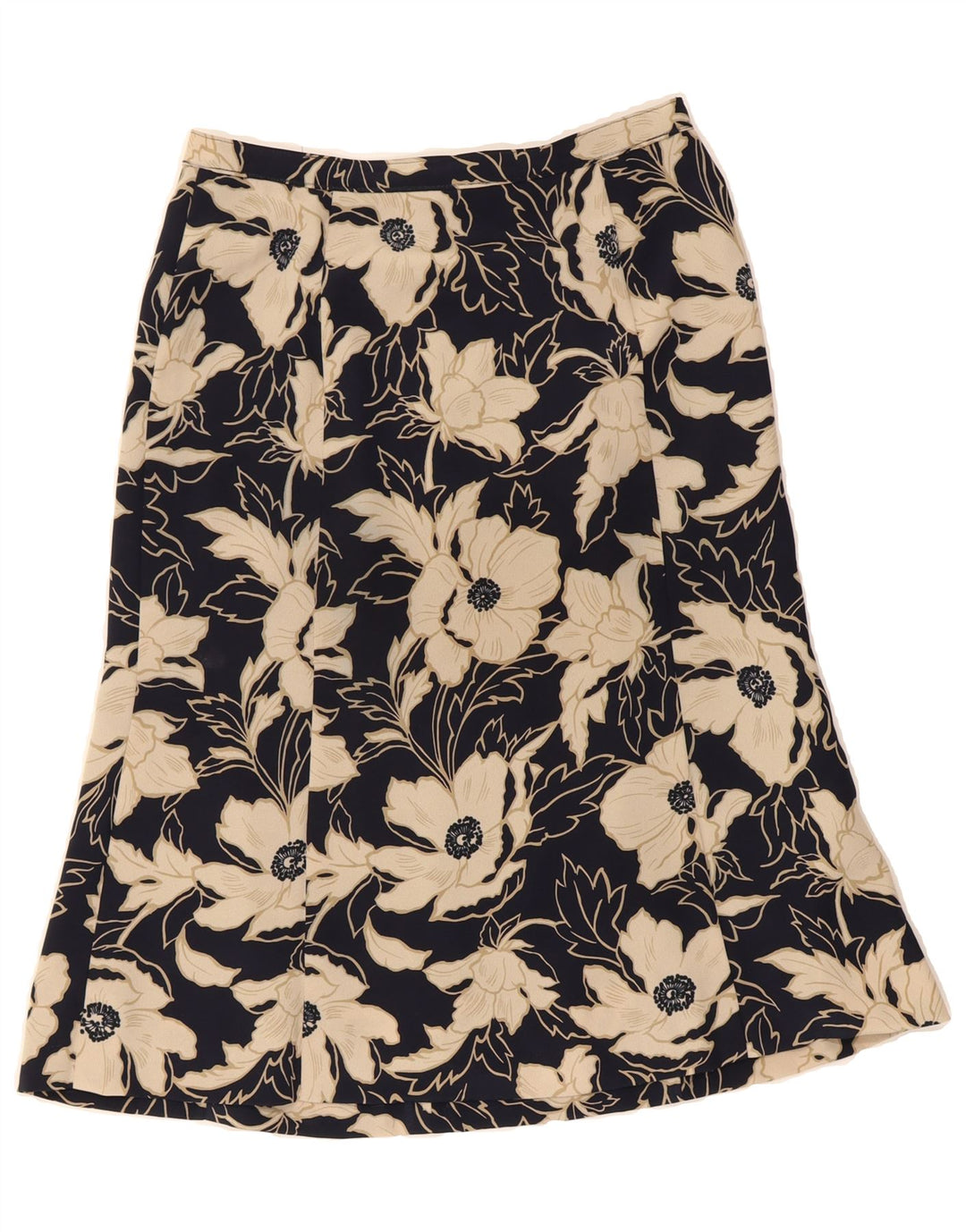 EASTEX Womens A-Line Skirt W30 Medium  Black Floral Vintage Eastex and Second-Hand Eastex from Messina Hembry 