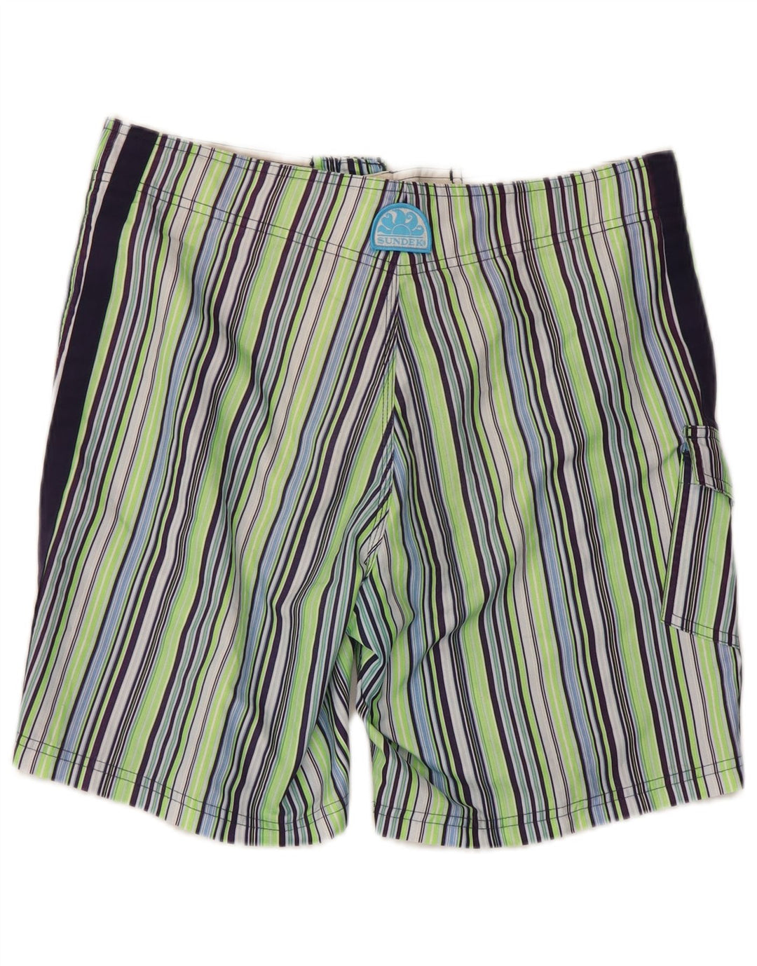Sundek Mens Swimming Shorts Medium Multicoloured Striped