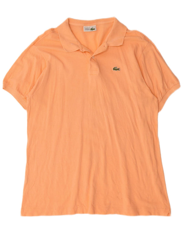 Мужская рубашка-поло Lacoste, размер 6 XL, оранжевая, хлопок