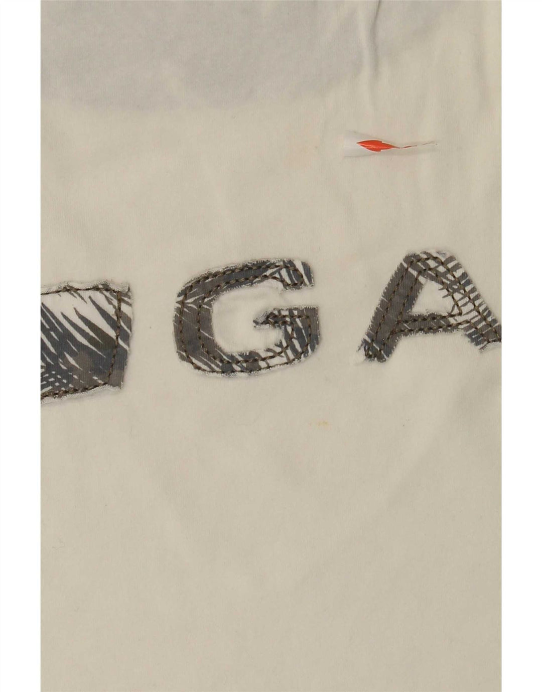 Gas Mens Graphic T-Shirt Top Large White Cotton
