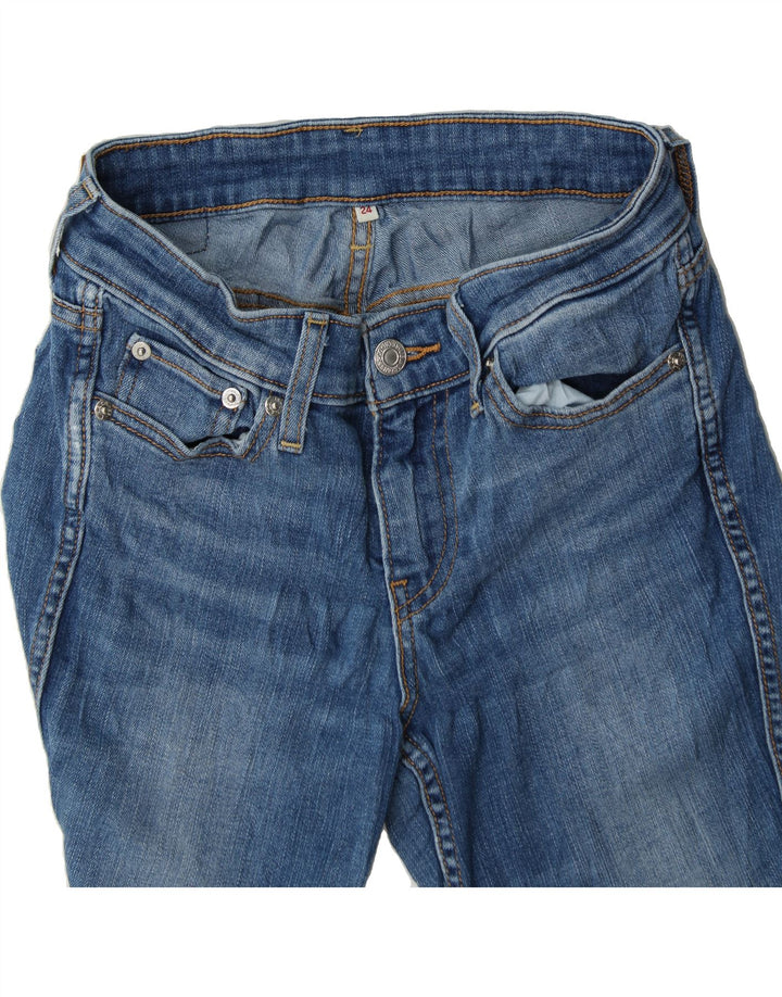 LEVI'S Womens Skinny Jeans W24 L27 Blue Cotton Vintage Levi's and Second-Hand Levi's from Messina Hembry 