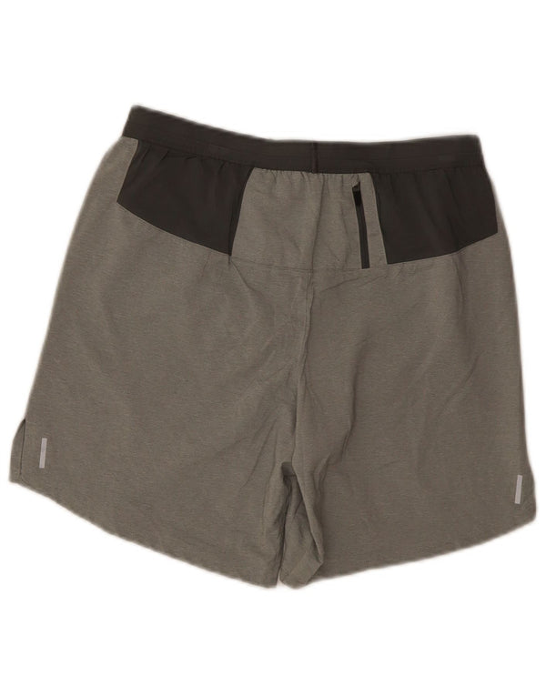 Nike Womens Dri Fit Sport Shorts UK 10 Small Grey Polyester