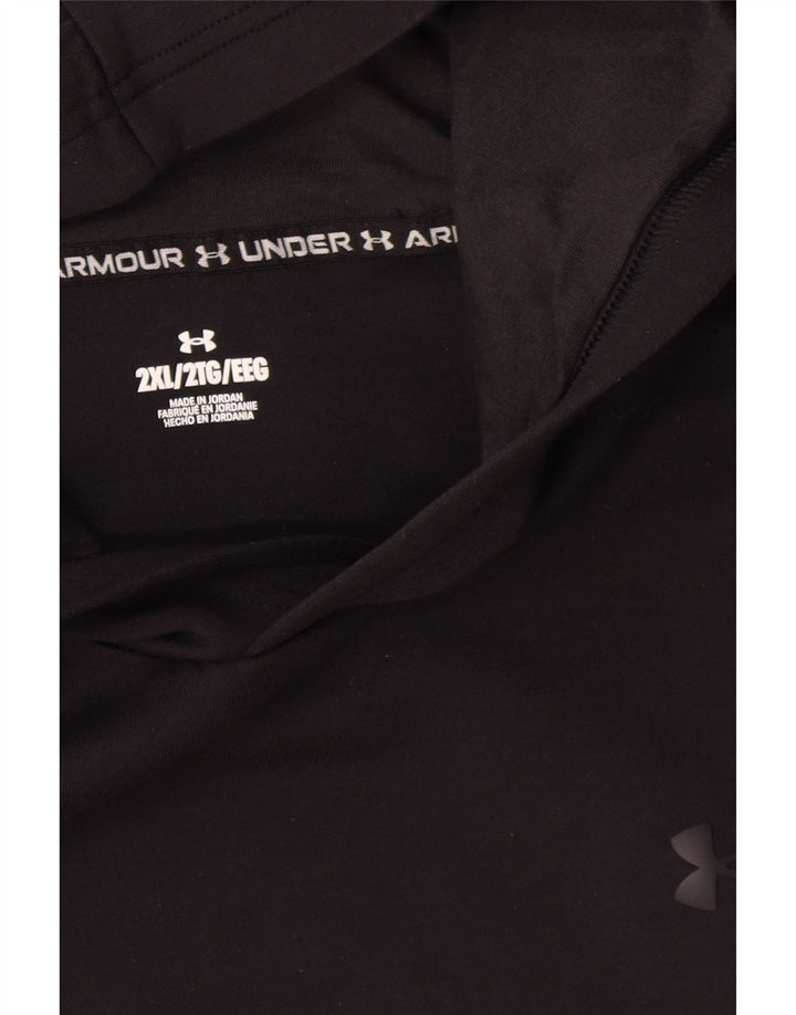 Under Armour Pull à capuche pour homme 2XL Noir Polyester