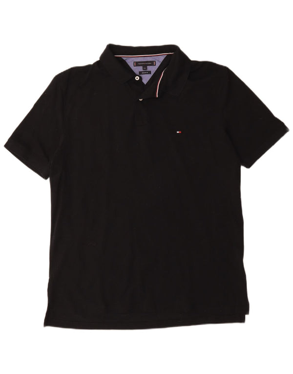 Tommy Hilfiger muška polo majica standardnog kroja 2XL crni pamuk