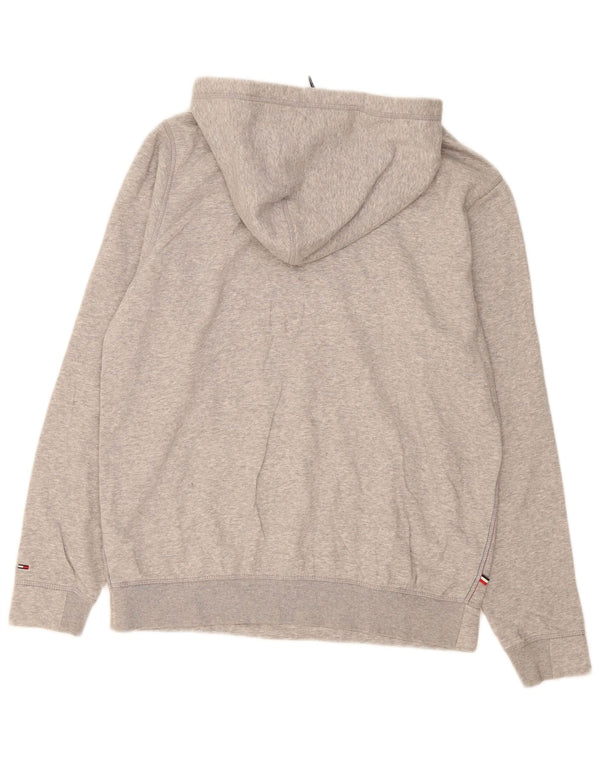 Hanocă grafică Tommy Hilfiger pentru bărbați Pulover mare, gri, bumbac