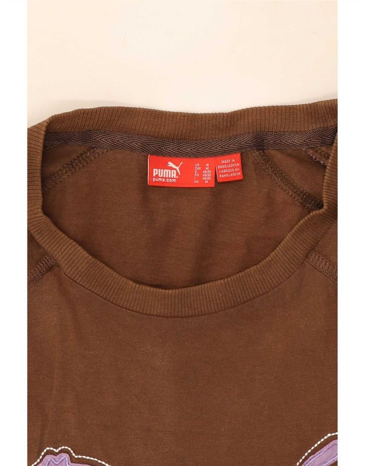 Puma T-Shirt Graphique Homme Marron Moyen
