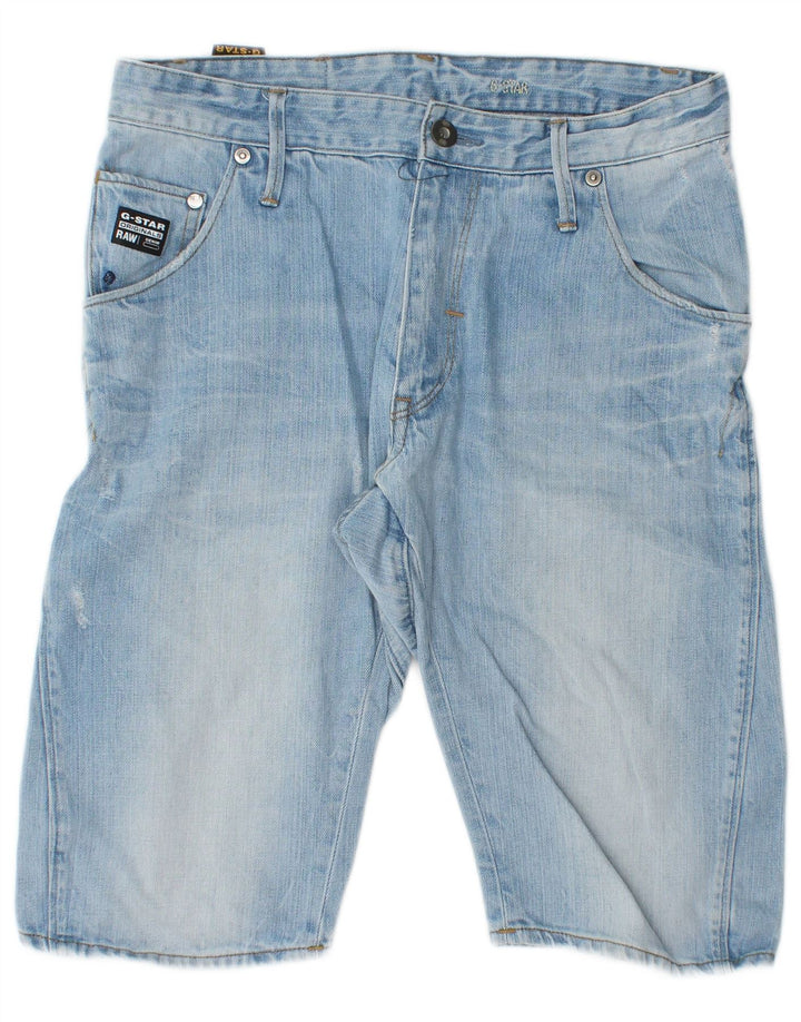 G-Star Mens Denim Shorts W31 Medium Blue Cotton