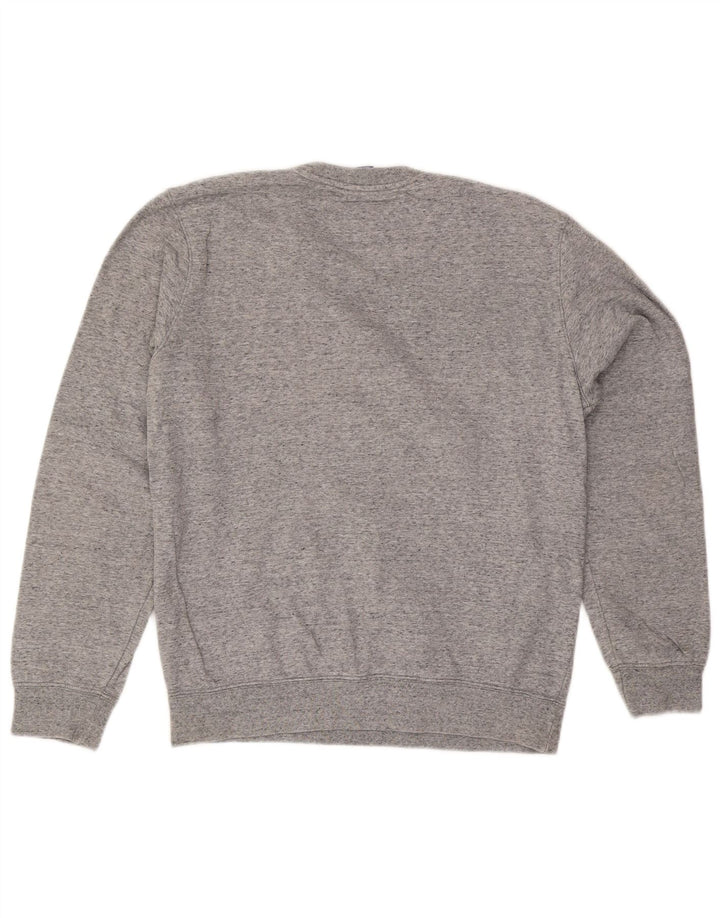 Champion Sweat-Shirt Graphique Homme Gris Moyen Moucheté Coton