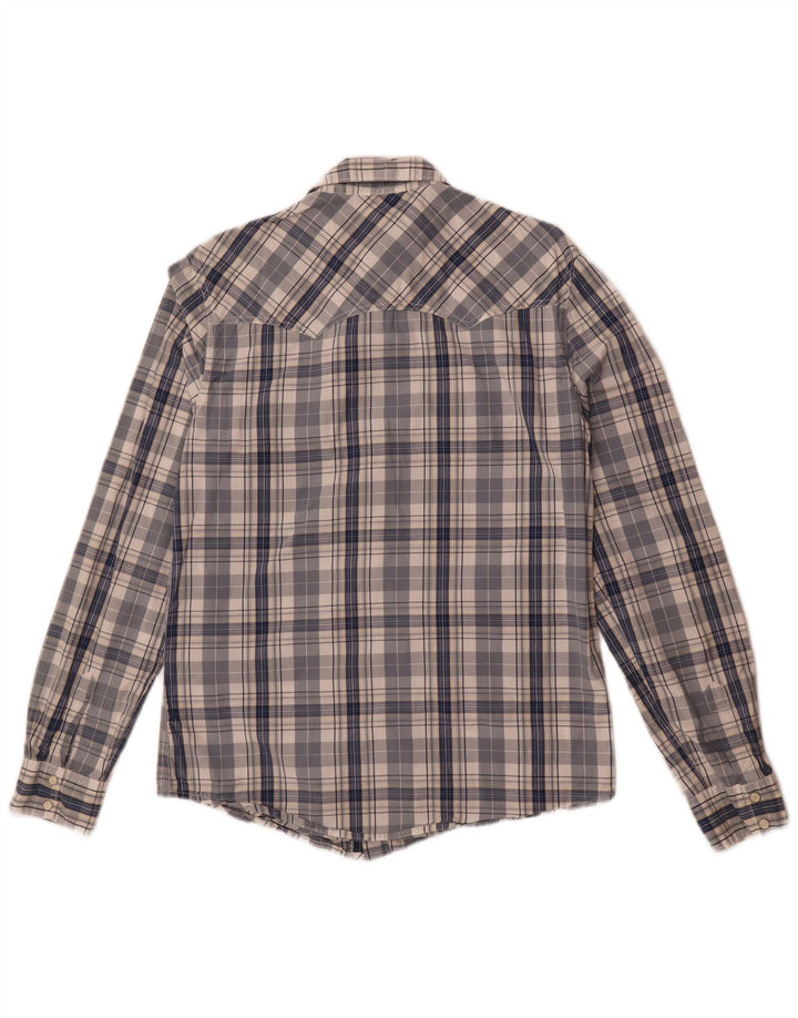 Levi's Herren-Hemd mit moderner Passform, mittelblau, kariert, Baumwolle