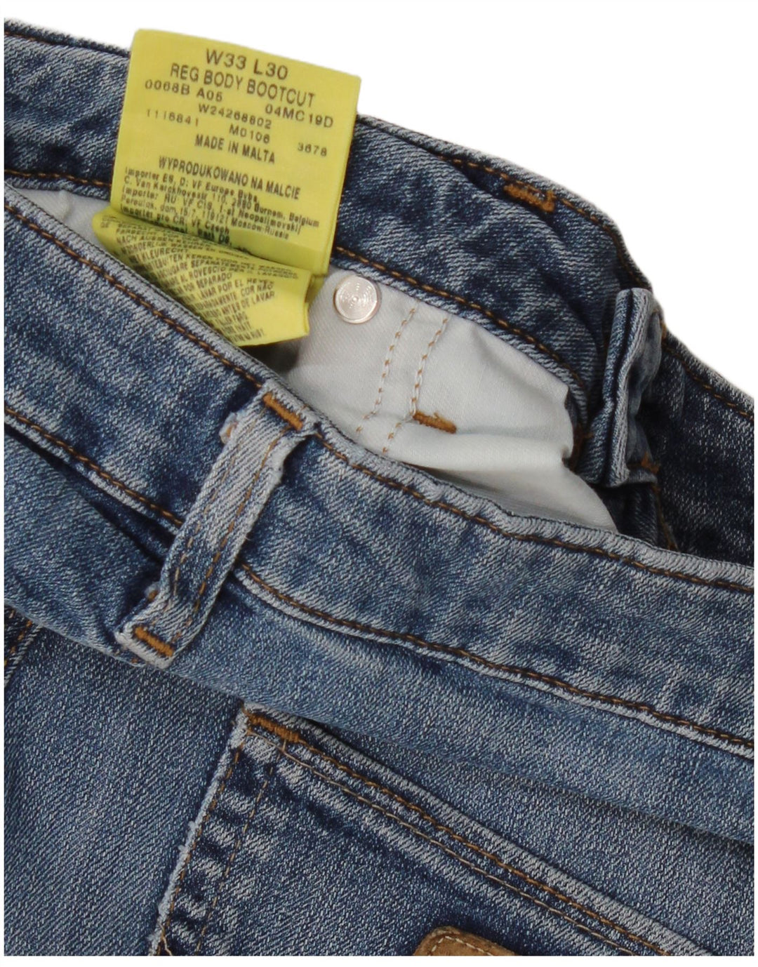 Vaqueros Bootcut para mujer WRANGLER W33 L30 Algodón azul