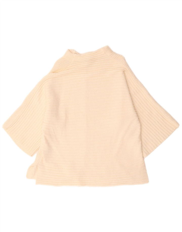 Marks & Spencer Damski sweter z golfem UK 10, mały, w kolorze złamanej bieli