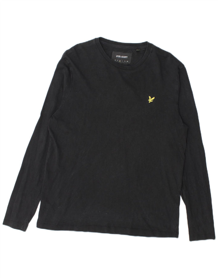 Lyle & Scott Haut à Manches Longues Homme Noir Moyen Coton