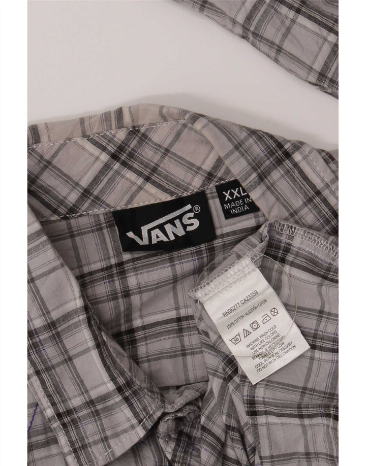Vans Herreskjorte 2XL Grå ternet bomuld