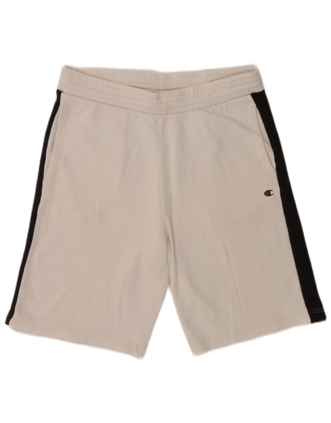 Champion Mens Sport Shorts Large  White Colourblock Cotton