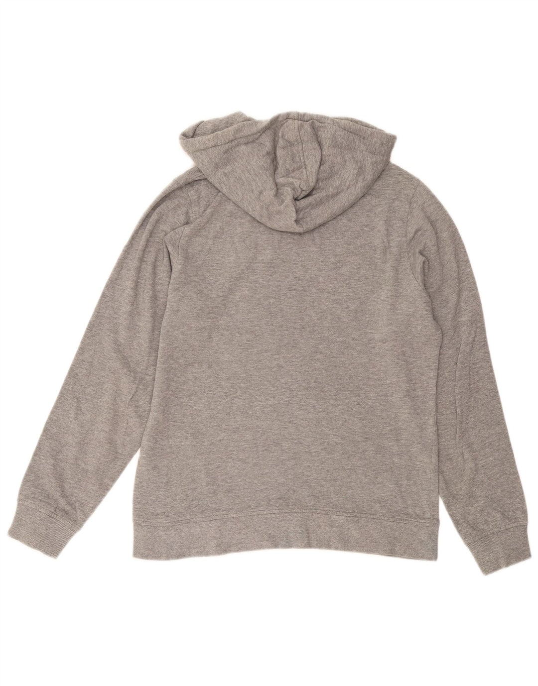 JACK & JONES Mens Graphic Hoodie Jumper Medium Grey Cotton