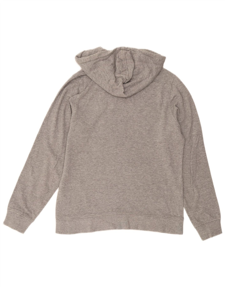 JACK & JONES Mens Graphic Hoodie Jumper Medium Grey Cotton