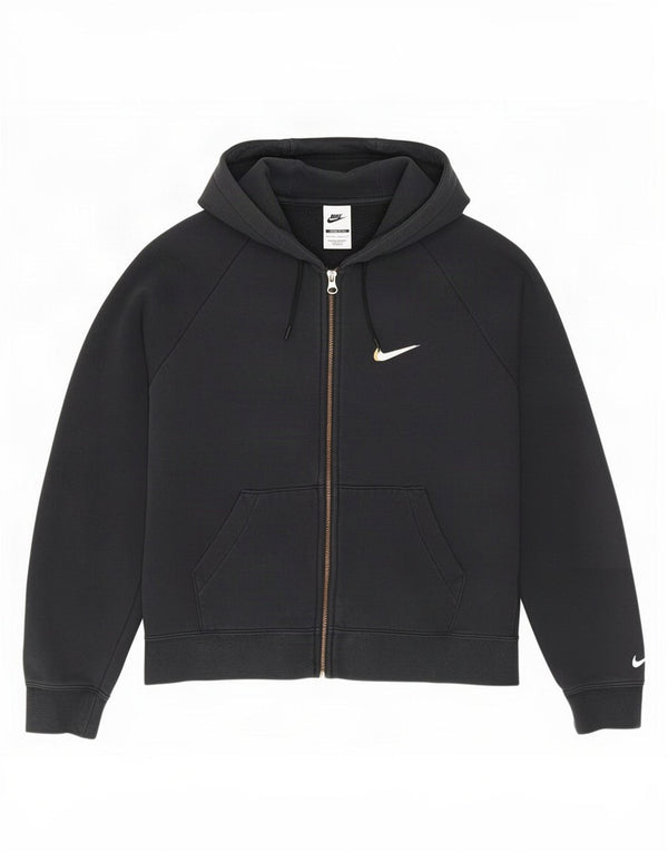 Pulover Nike Graphic Loose Fit Zip Hoodie pentru femei UK 6 XS Negru