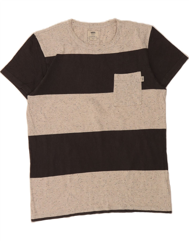 VANS Mens T-Shirt Top Medium Black Colourblock Cotton Vintage Vans and Second-Hand Vans from Messina Hembry 