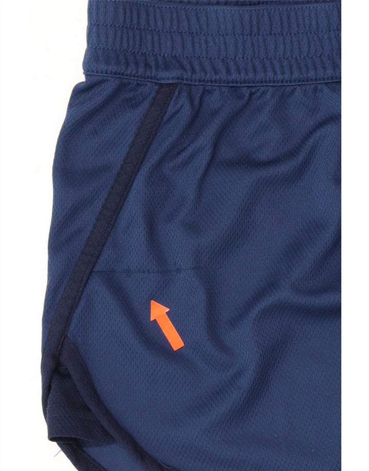 Adidas Womens Climalite Sport Shorts UK 12/14 Medium Navy Blue Polyester