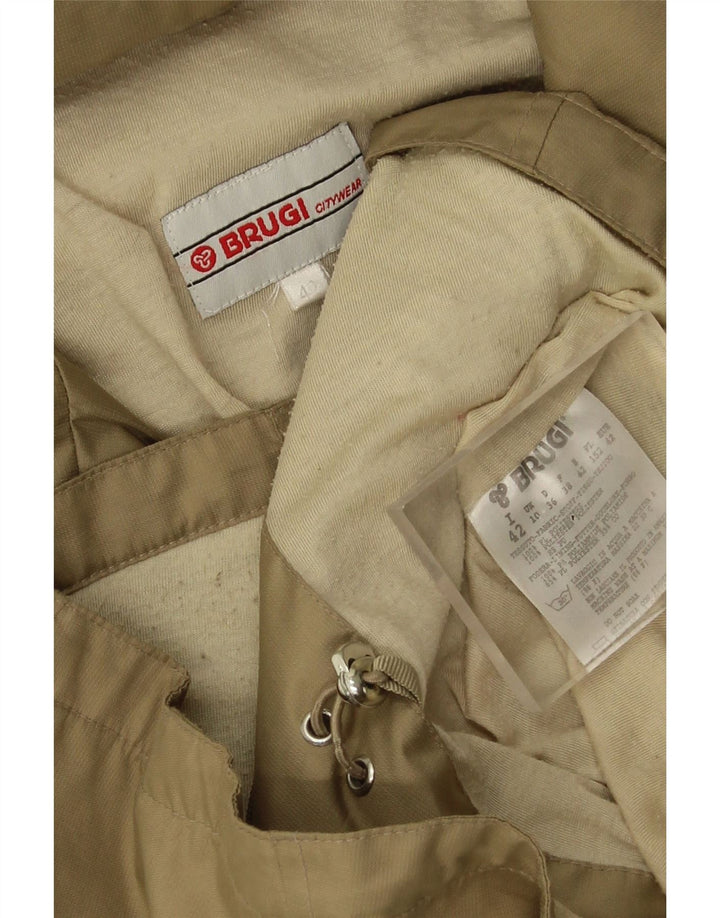 Brugi Dame Oversized Utility Jacket UK 10 Small Beige Polyester