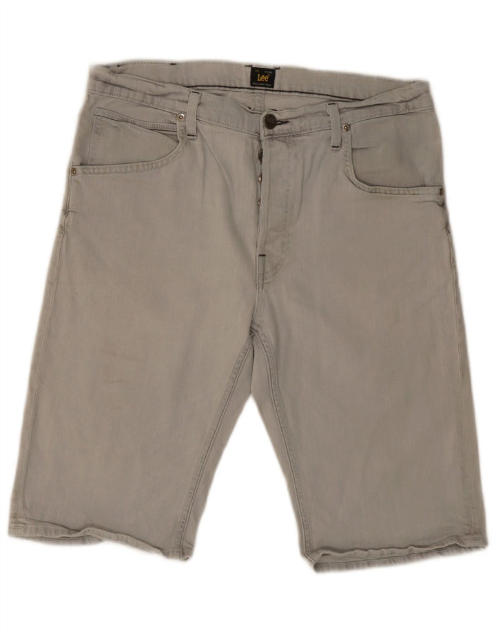 Lee Herren 5-Pocket-Short-Jeansshorts W32 mittelgraue Baumwolle
