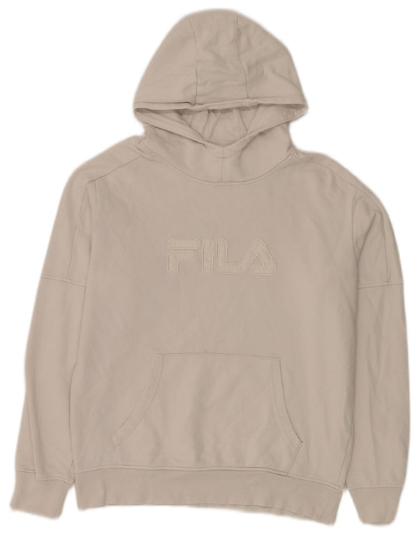 Fila Herre grafisk hættetrøje Jumper Medium Hvid Bomuld