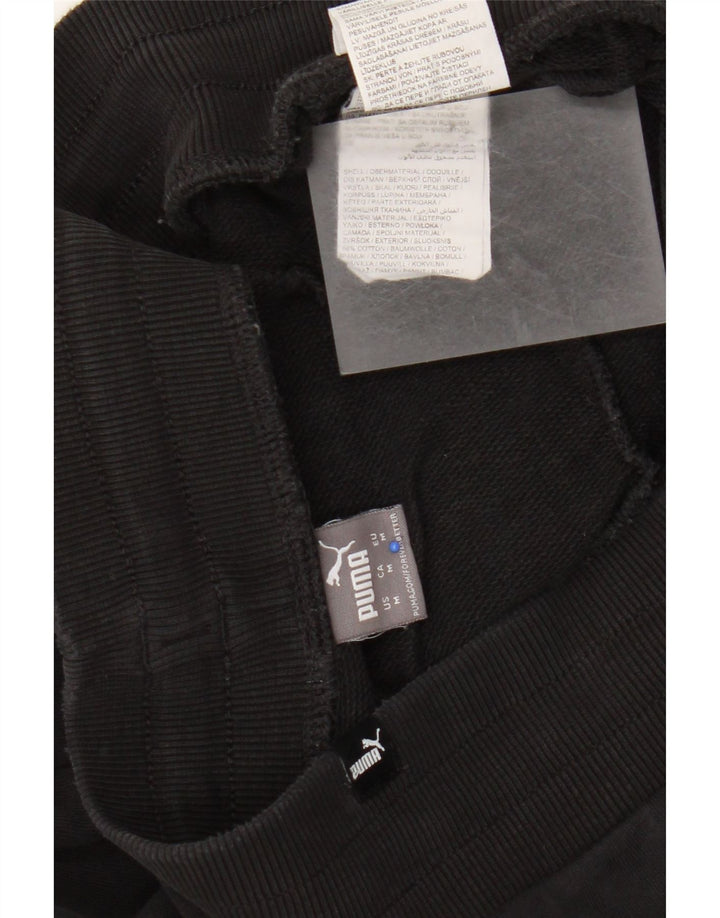 Puma Mens Tracksuit Trousers Joggers Medium Black Cotton