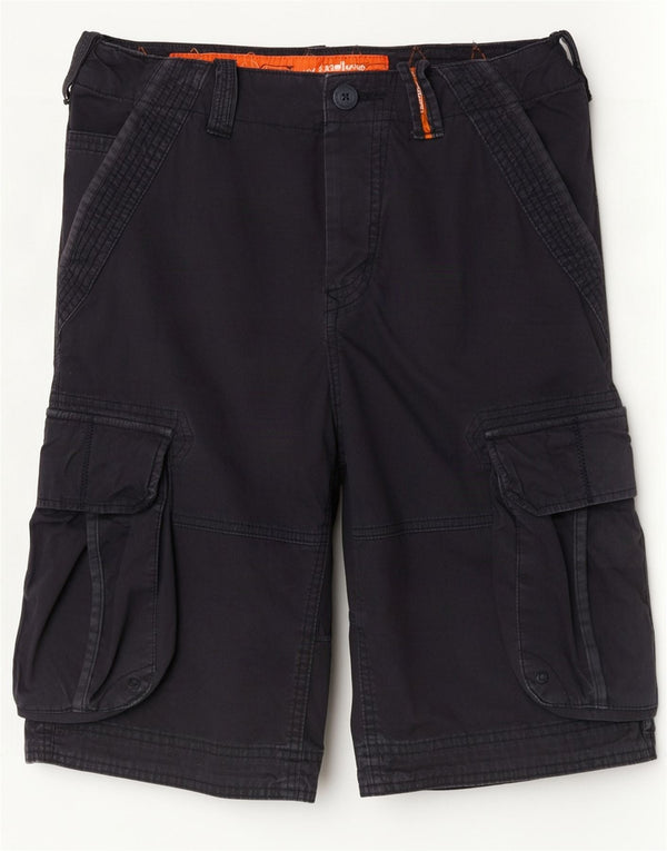 Superdry Mens Cargo Shorts Medium W32 sötétkék pamut