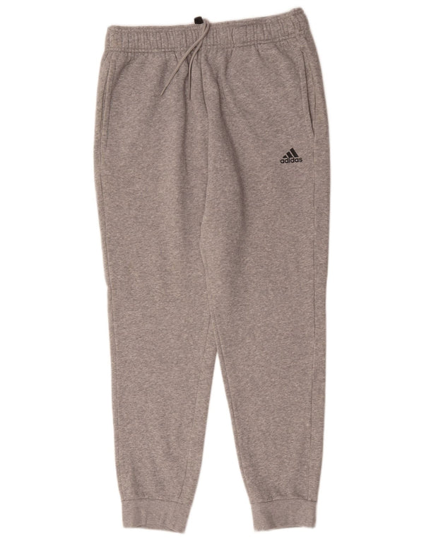 Adidas Pantalon de survêtement pour homme Joggers UK 42/44 Large Gris Coton