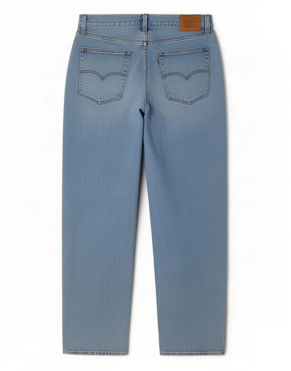 Levi's Donna Baggy Dad Jeans larghi effetto consumato W30 L32 cotone blu