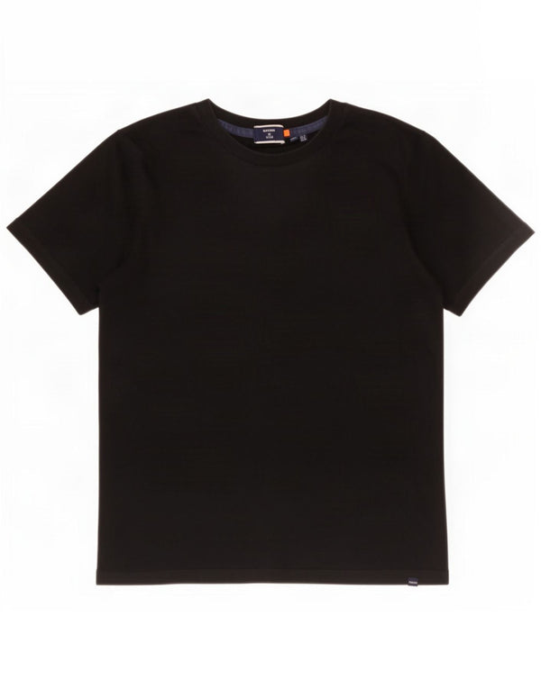 Superdry Damen T-Shirt Top UK 12 Medium Black Cotton