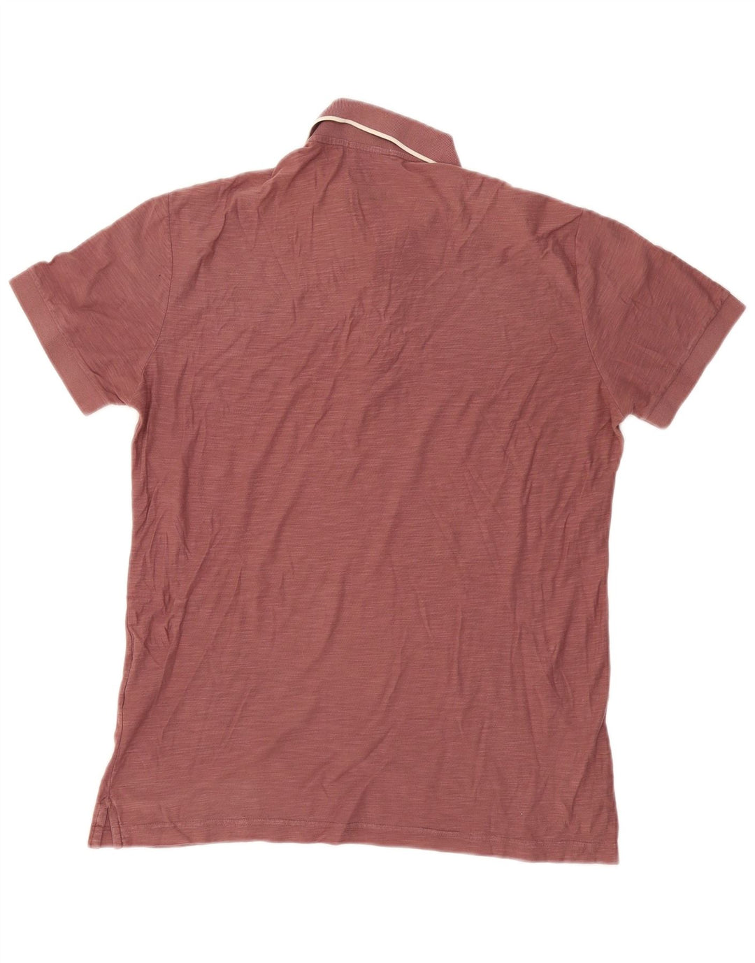 Brooksfield Mens Polo Shirt IT 52 Large Maroon Cotton Classic