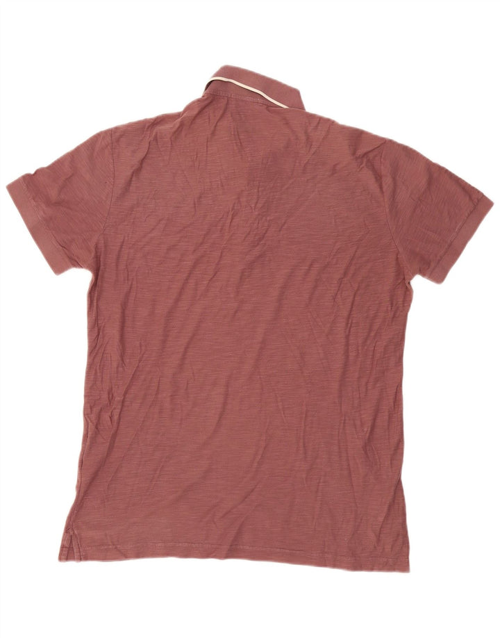 Brooksfield Mens Polo Shirt IT 52 Large Maroon Cotton Classic