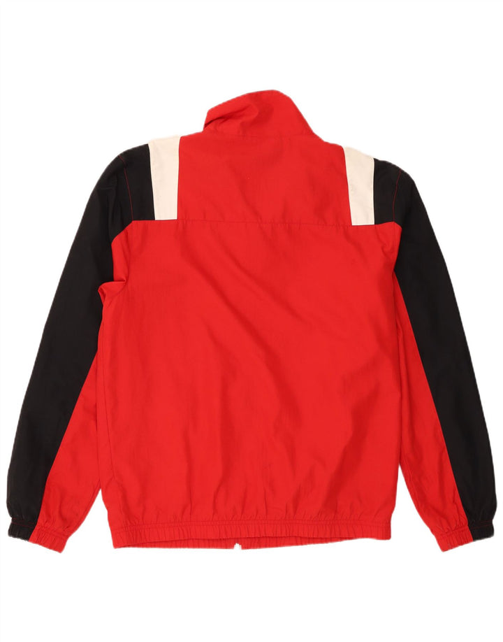 Nike Mens Tracksuit Top Jacket Medium Red Colourblock Polyester