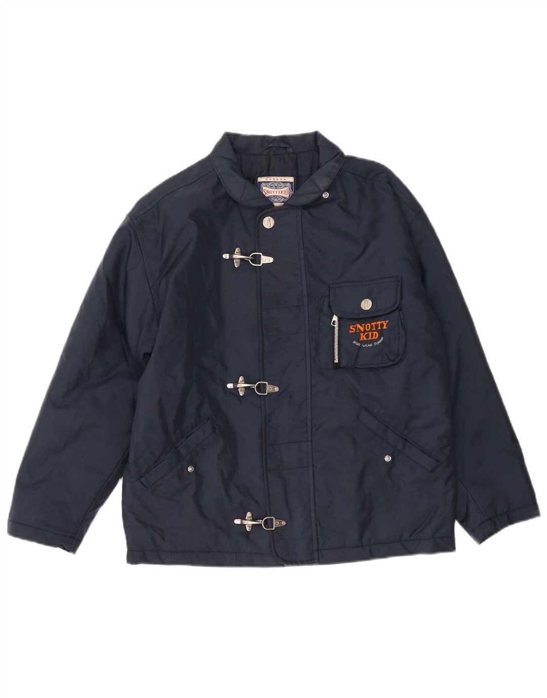 Vintage Boys Windbreaker Coat 11-12 Years Navy Blue Polyamide