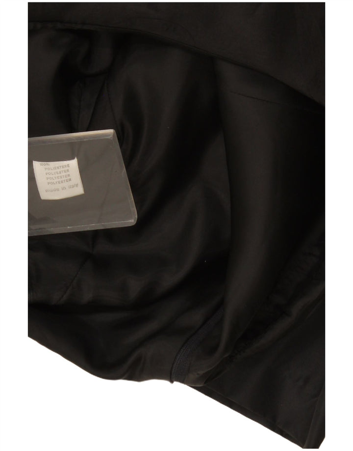 Vintage Kvinder Off Shoulder Kjole UK 8 Small Black Polyester